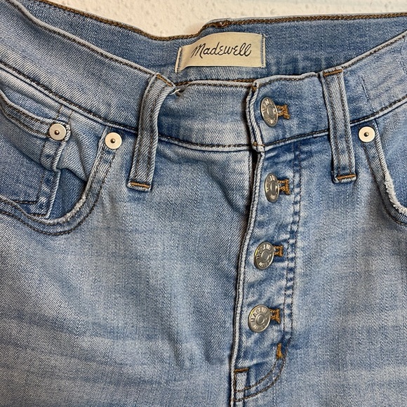Madewell Light wash Cali Denim Boot Button-fly Jeans Size 29 - Picture 2 of 7